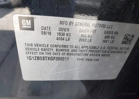 1G1ZB5STXGF358311